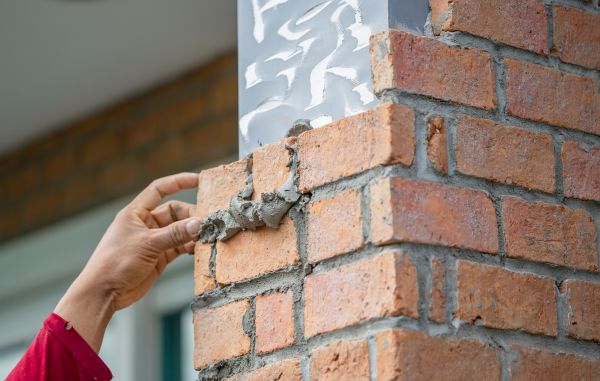 Brick Pillar Repair in Granger
