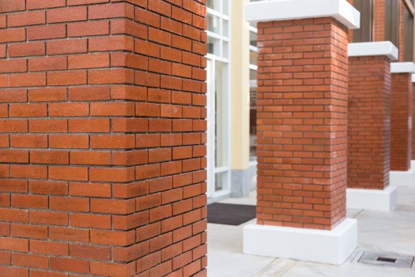Brick Column Installation in Granger
