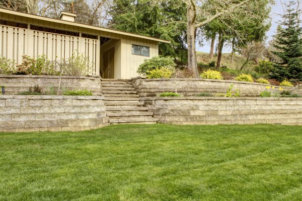 Retaining Wall Construction in Granger