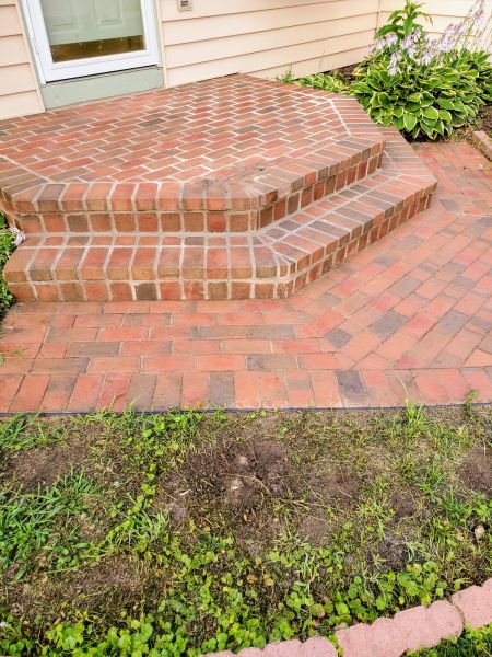 Brick Stoop Repair in Granger